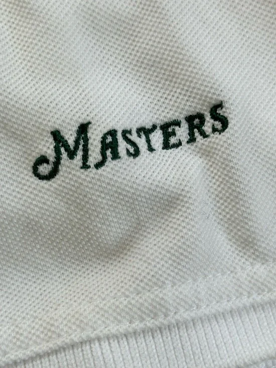 Masters Collection Augusta National Polo White Pima Cotton Classic Golf Shirt XL - Picture 6 of 9